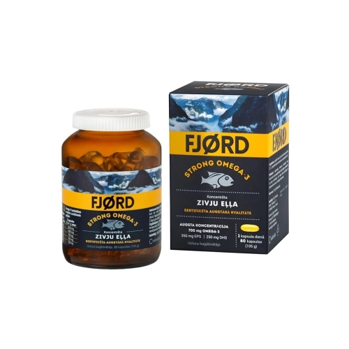 Product image of FJORD Strong Omega-3 kapsulas, 80 gab.