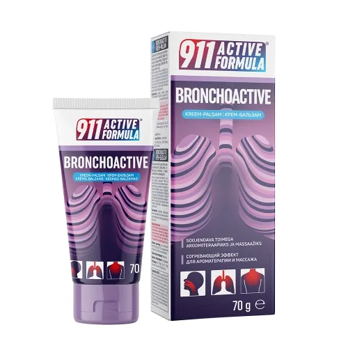 911 Active Formula Bronchoactive krēms-balzams, 70 g.