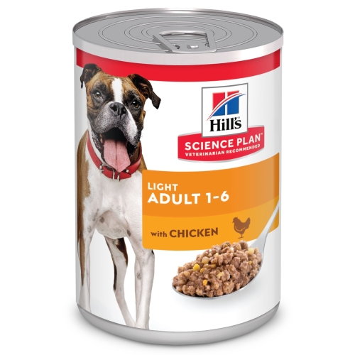 Hills suņu konservēta barība Light vista 370g - Produkta attēls 