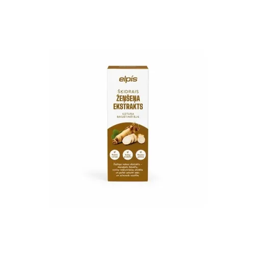 ELPIS šķidrais ženšeņa ekstrakts, 50 ml - Produkta attēls 