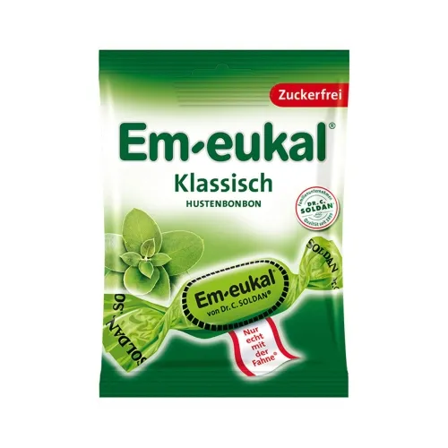 EM-EUKAL ledenes (eikalipts un mentols), 75 g.