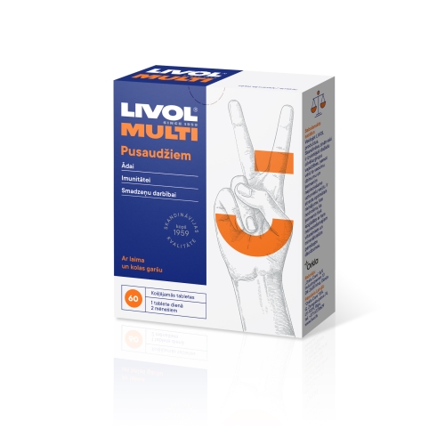Product image of LIVOL Multi Pusaudžiem košļājamās tabletes ar laima/kolas garšu, 60 ga