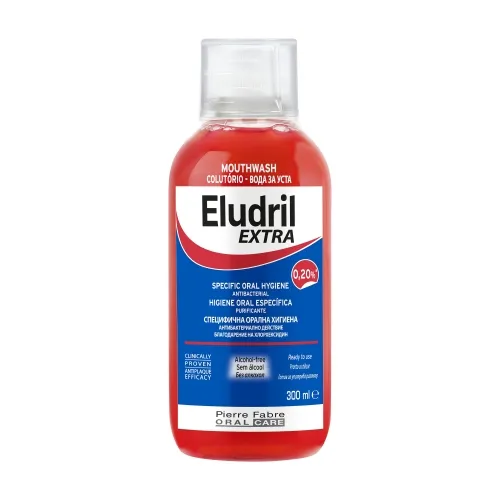 ELUDRIL Extra Mutes skalojamais līdzeklis, 300 ml