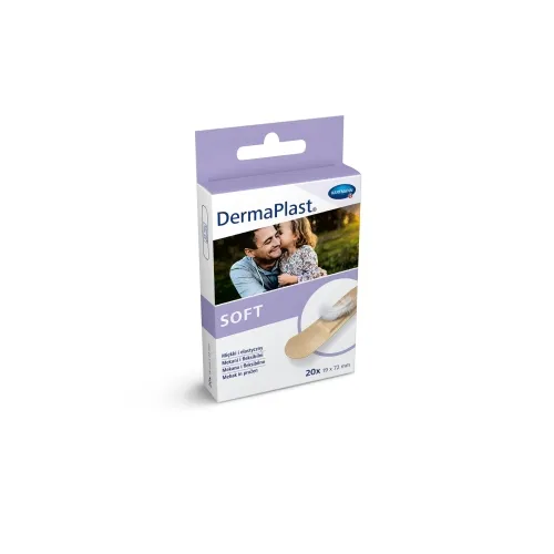 Product image of DERMAPLAST Soft plāksteri (19 x 72 mm), 20 gab