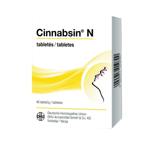 CINNABSIN N tabletes, 40 gab.