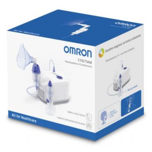 Latvia product data sample: OMRON C-102 Total inhalators, 1 gab.