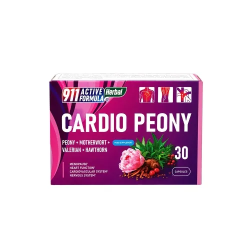 Product image of 911 Cardio Peony sirds kapsulas, 30 gab