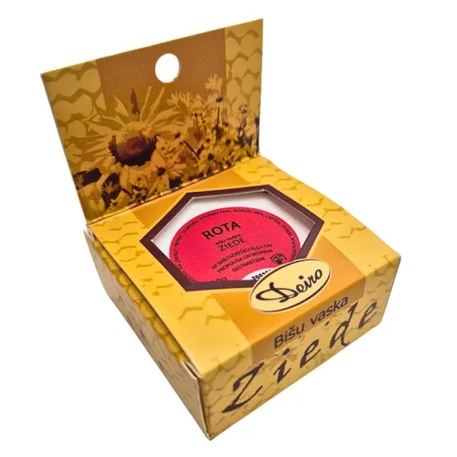 ROTA Bišu vaska ziede ar propolisa un mūmija ekstraktiem un smiltsērkšķu eļļu, 10 g