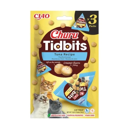 Churu Tidbits kārums kaķiem, tuncis 36g (12g x3) N6 - Produkta attēls 