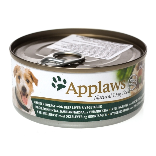 Applaws suņu konservēta barība vista/liellops/ dārzeņi 156g (3036) - Produkta attēls 