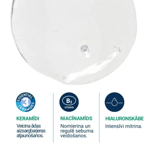CERAVE attīrošs gels normālai, jauktai un taukainai ādai (uzp.iep.), 4 - Produkta attēls 2