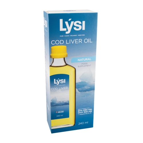 Latvia product data sample: LYSI mencu aknu eļļa ar dabīgu garšu, 240 ml