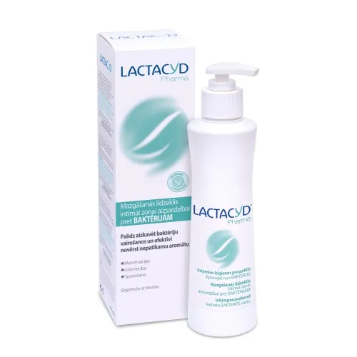 LACTACYD Pharma Antibacterial mazgāšanas līdzeklis intīmai zonai, 250