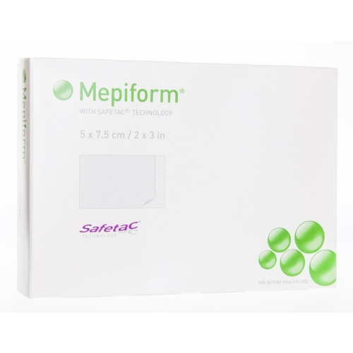 Product image of MEPIFORM 5 x 7,5cm, sterils pārsējs, 5 gab.