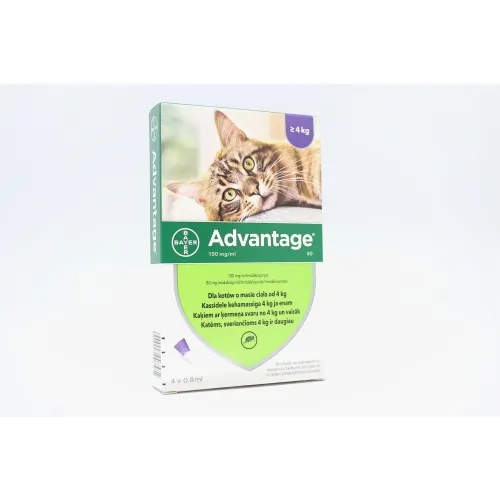 Product image of ADVANTAGE 80MG 10% ŠĶĪD 0.8ML KAĶIEM VIRS 4KG N4