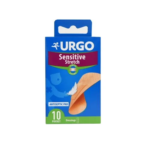 URGO Sensit Stretch Elast plāksteri 2 x 7.2 mm, 10 gab.