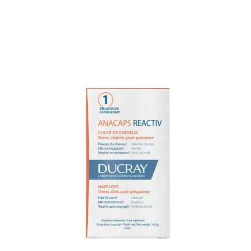 DUCRAY Anacaps Reactiv kapsulas, 30 gab
