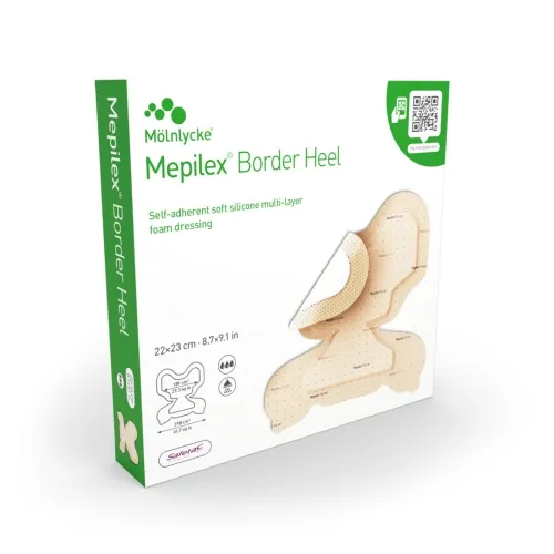 MEPILEX Border Heel 22 x 23cm, 6 gab.