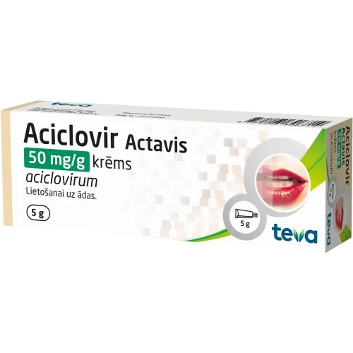 ACICLOVIR ACTAVIS 5% KRĒMS 5G