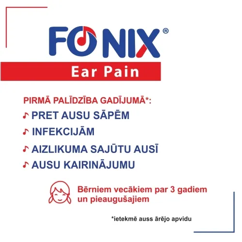 FONIX Ear Pain ausu aerosols 15 ml - Produkta attēls 3