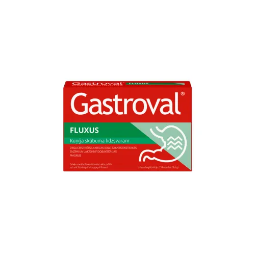 Product image of GASTROVAL® Fluxus kapsulas, 15 gab.