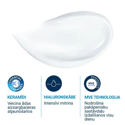CERAVE mitrinošs krēms sausai un ļoti sausai ādai (uzp.iep), 454 g - Produkta attēls 4