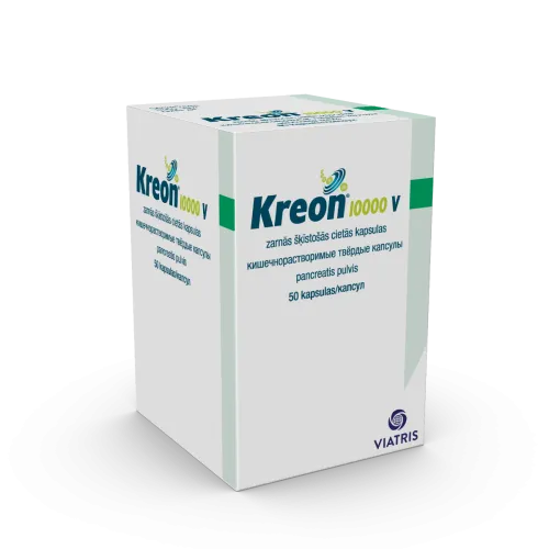 KREON 10 000 V kapsulas, 50 gab. - Produkta attēls 2