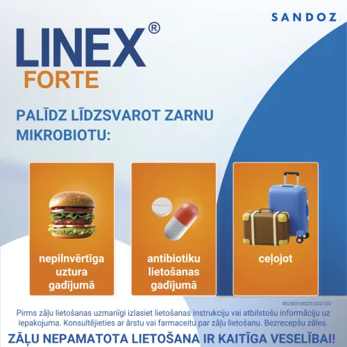 LINEX® Forte kapsulas, 28 gab. - Produkta attēls 1