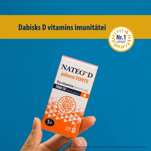 NATEO D Forte pilieni, 10 ml - Produkta attēls 2