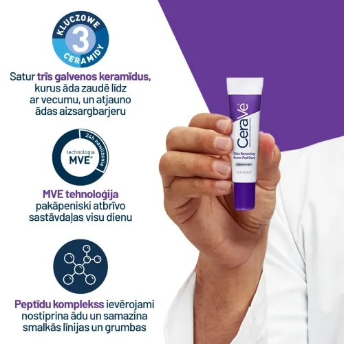 CERAVE Skin Renewing krēms ādai ap acīm, 15 ml - Produkta attēls 4