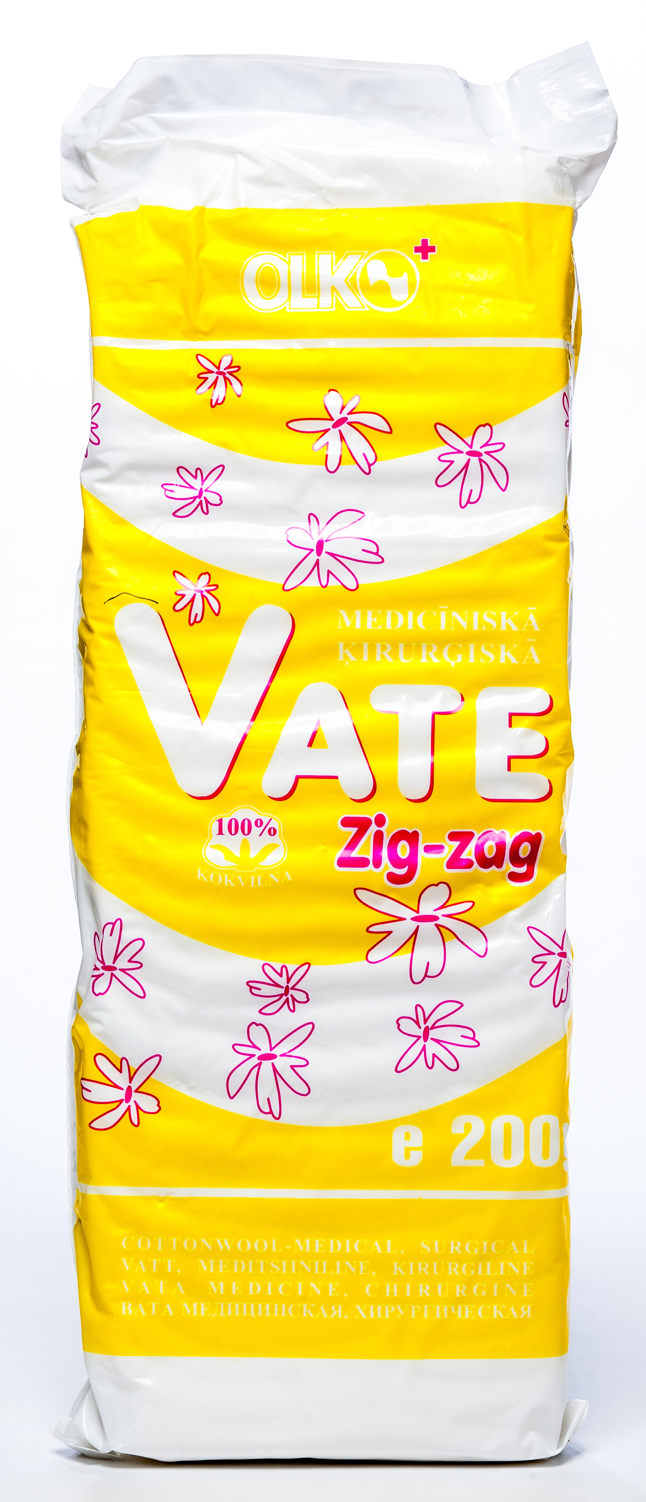 VATE MEDICĪNISKĀ ZIG-ZAG 200G (OLKO) - Produkta attēls 