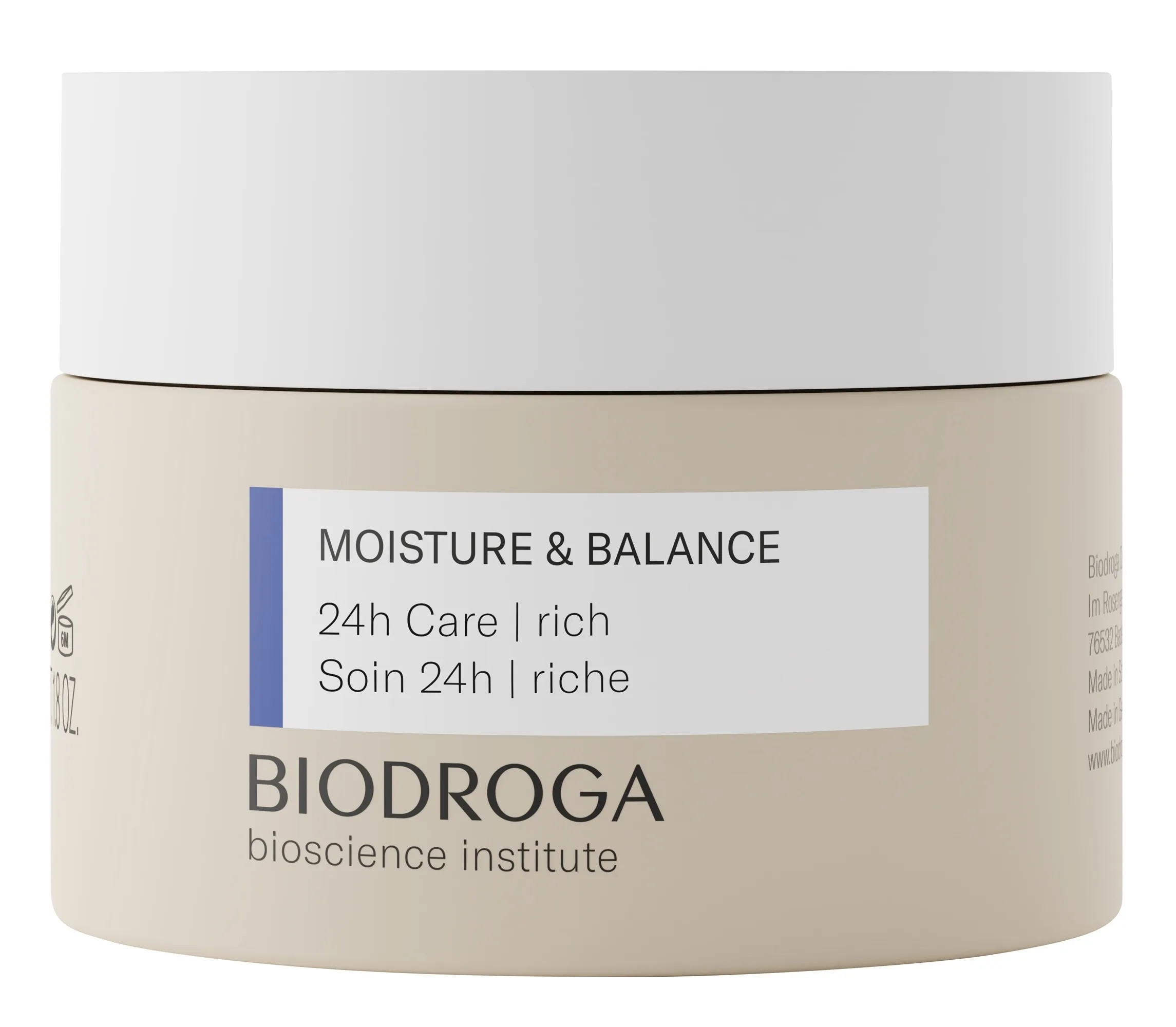 BIODROGA Moisture & Balance 24h mitrinošs krēms sausai ādai, 50 ml - Produkta attēls 