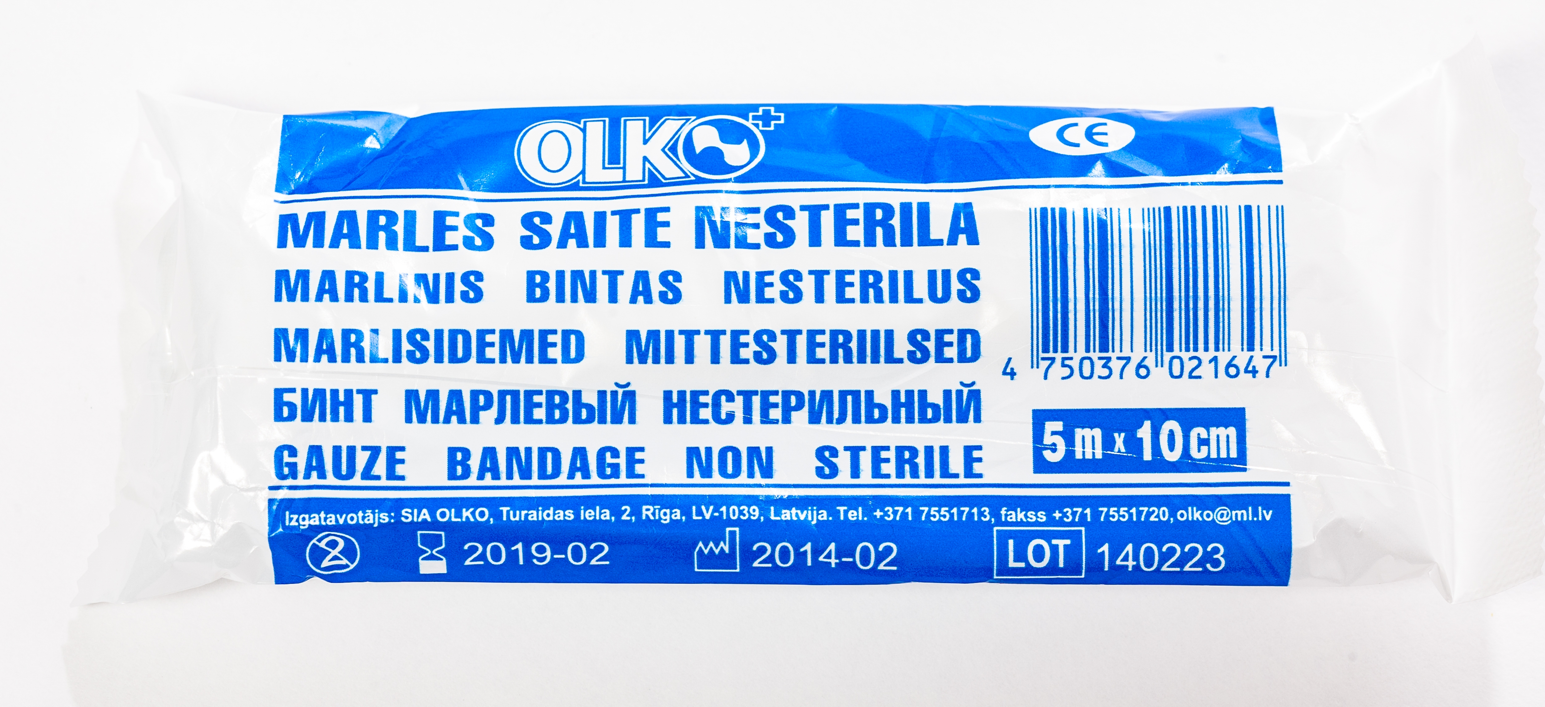 SAITE MARLES NESTERILA 5Mx10CM (OLKO) - Produkta attēls 