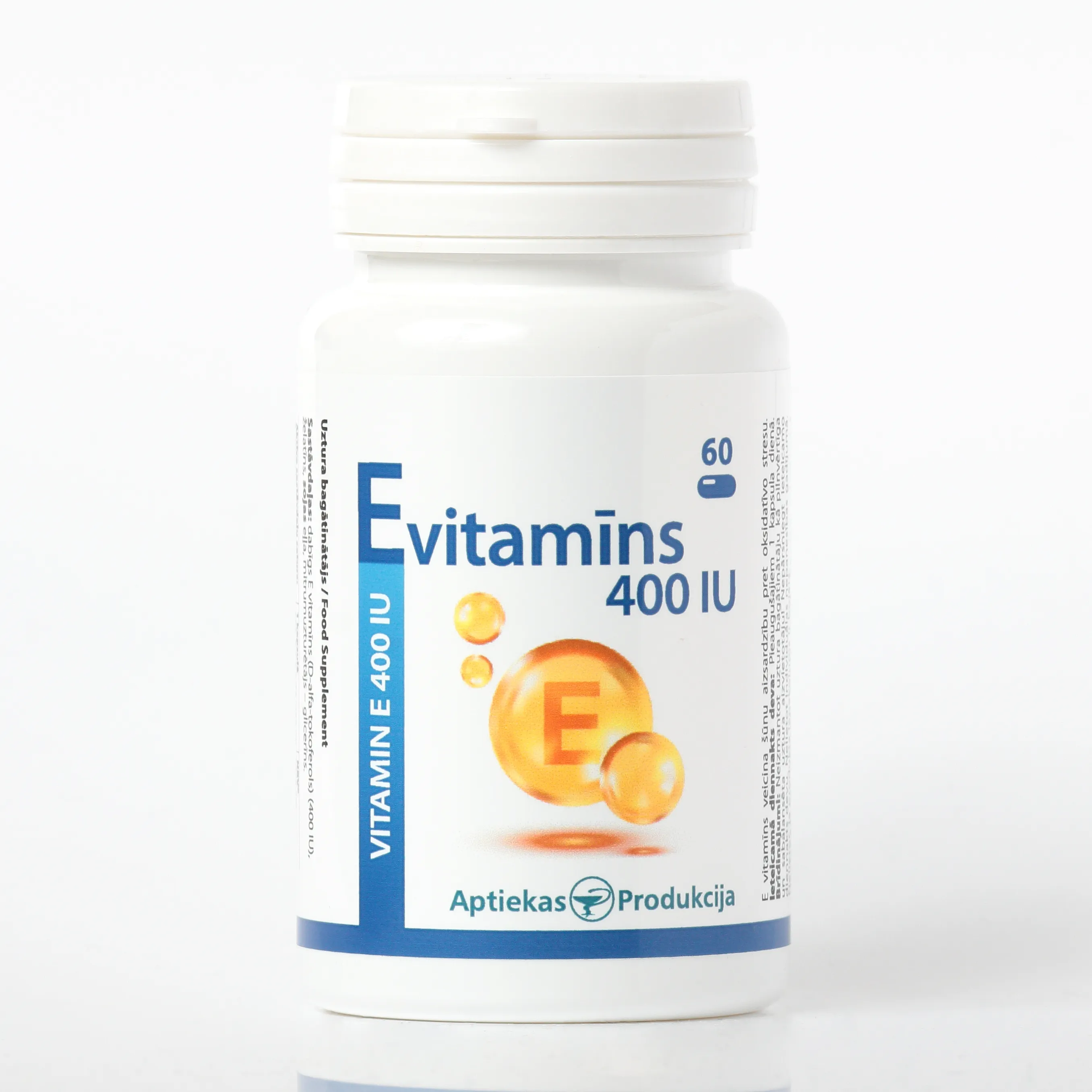 AP E Vitamīns 400 IU kapsulas, 30gab - Produkta attēls 