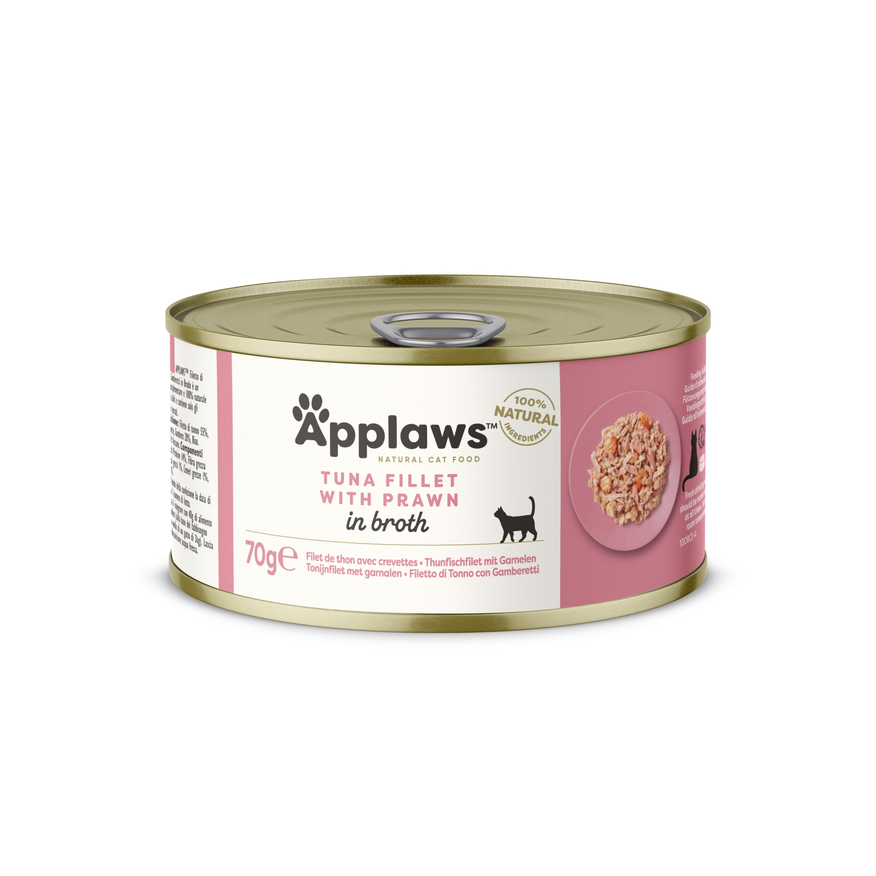 Applaws kaķu konservēta barība tuncis/garneles 70g - Produkta attēls 2