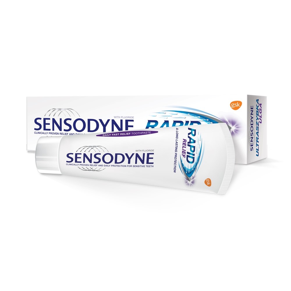SENSODYNE Rapid Relief ātras iedarbības zobu pasta, 75 ml - Produkta attēls 