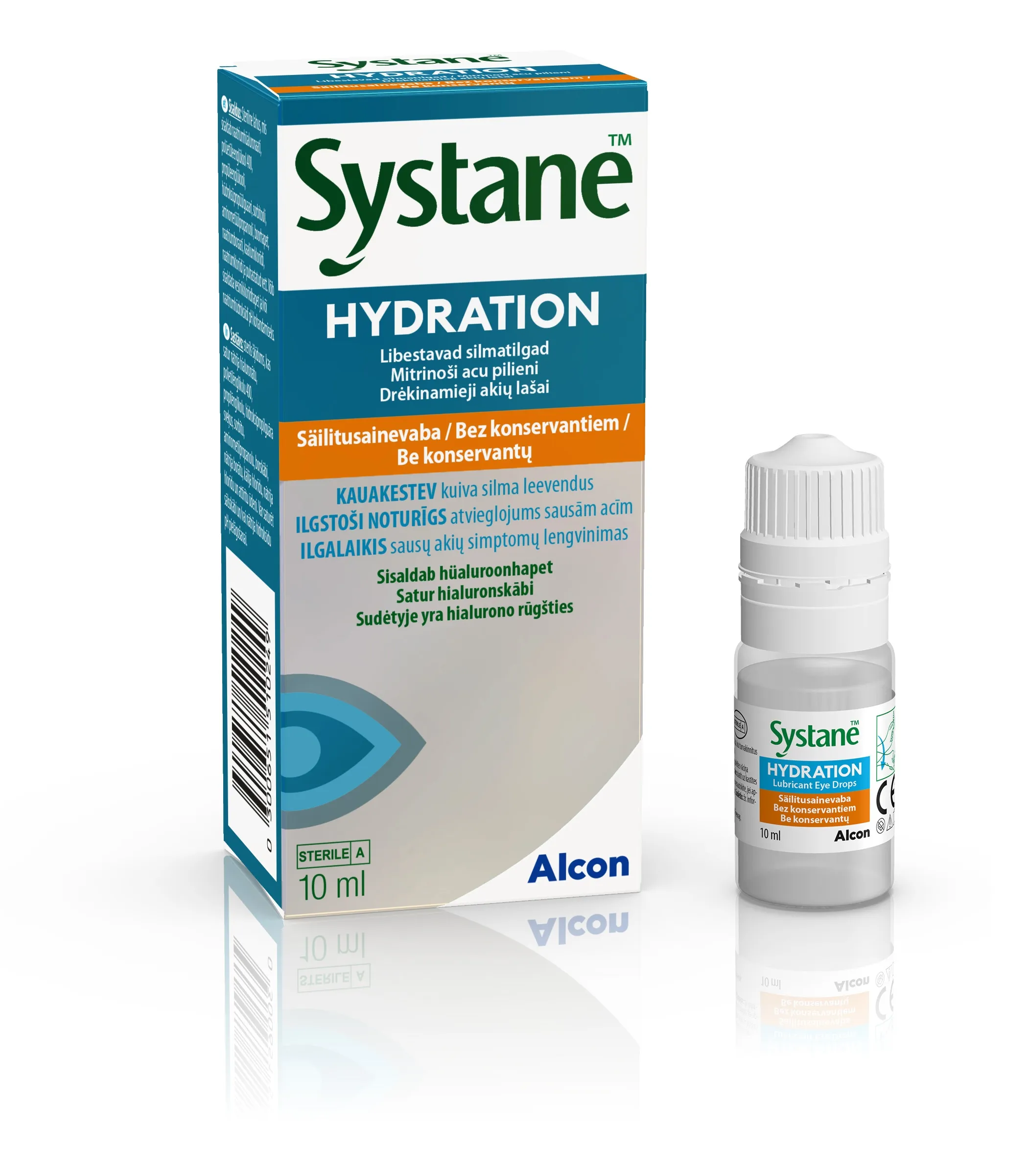 SYSTANE™ Hydration mitrinoši acu pilieni bez konservanta, 10 ml - Produkta attēls 