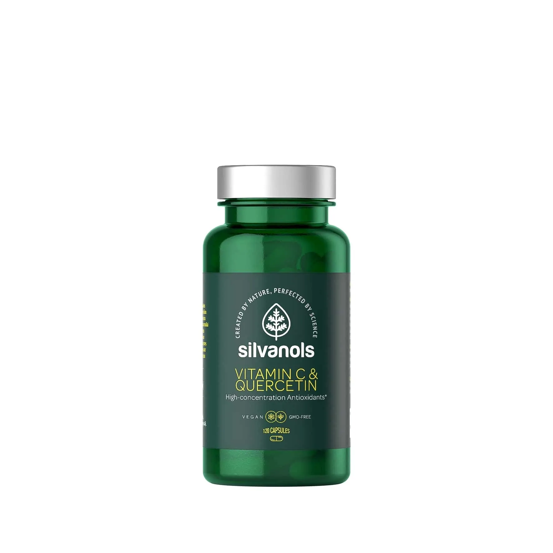SILVANOLS Vitamin C & Quercetin kapsulas, 120 gab. - Produkta attēls 