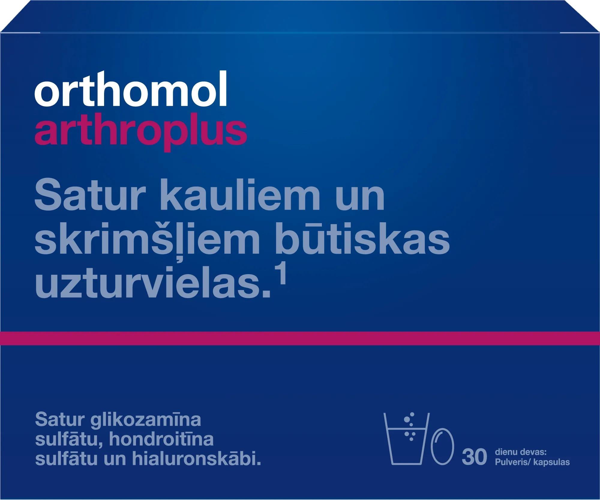 ORTHOMOL Arthro Plus (pulveris+ 2 kapsulas), 30 gab - Produkta attēls 