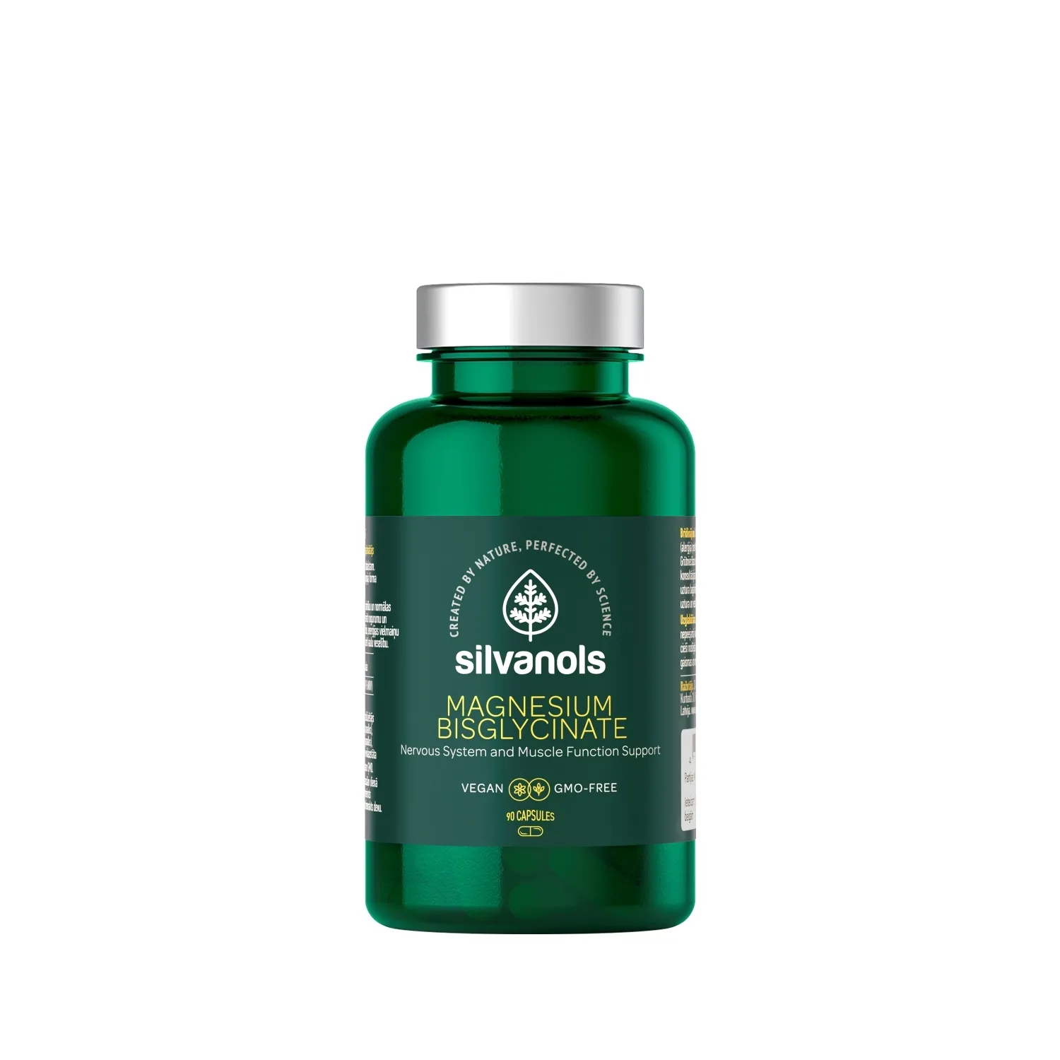 SILVANOLS Magnesium Bisglycinate kapsulas, 90 gab - Produkta attēls 