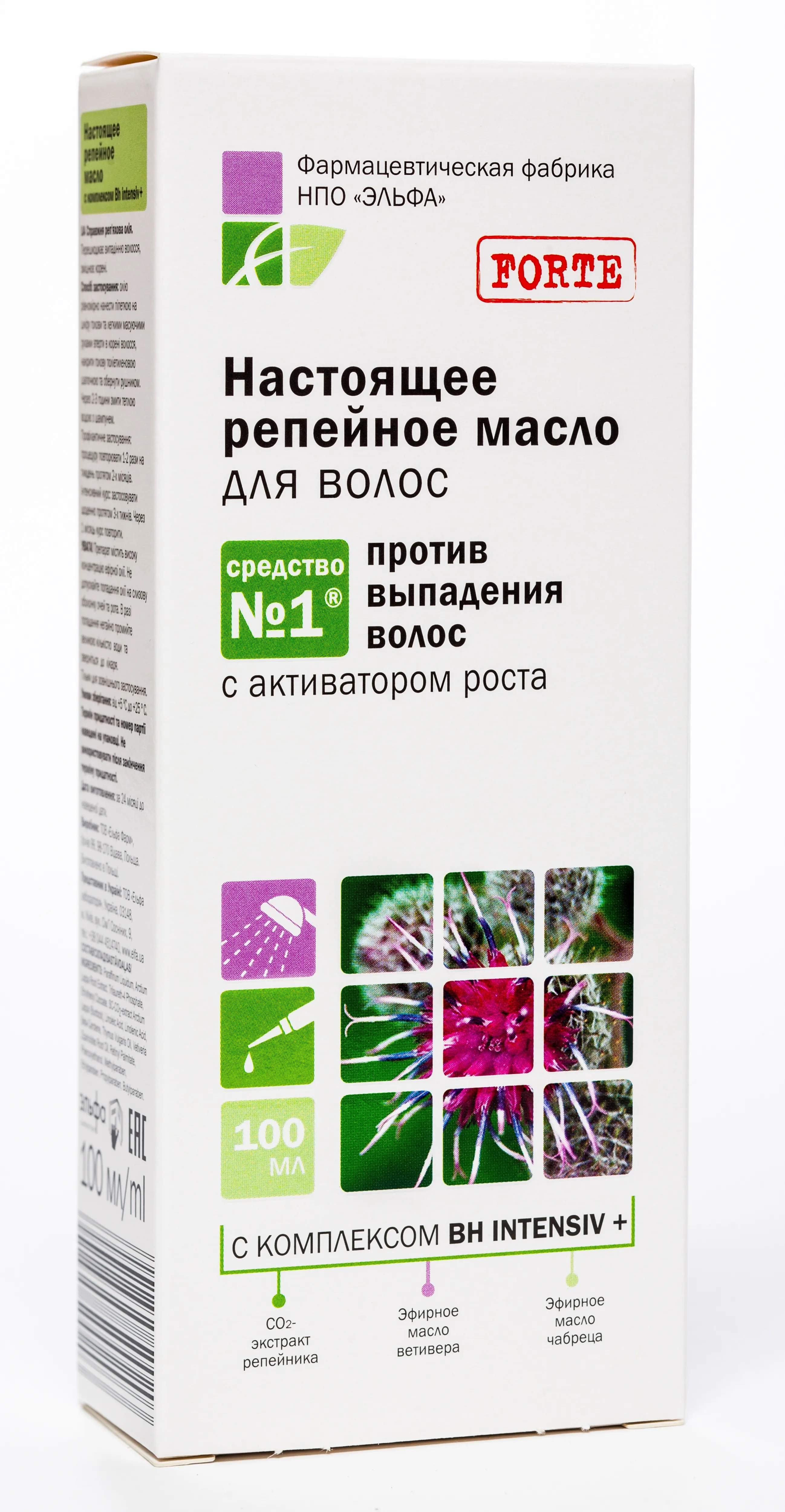 ELFA PHARM Īsta Dadžu eļļa matiem, 100 ml - Produkta attēls 