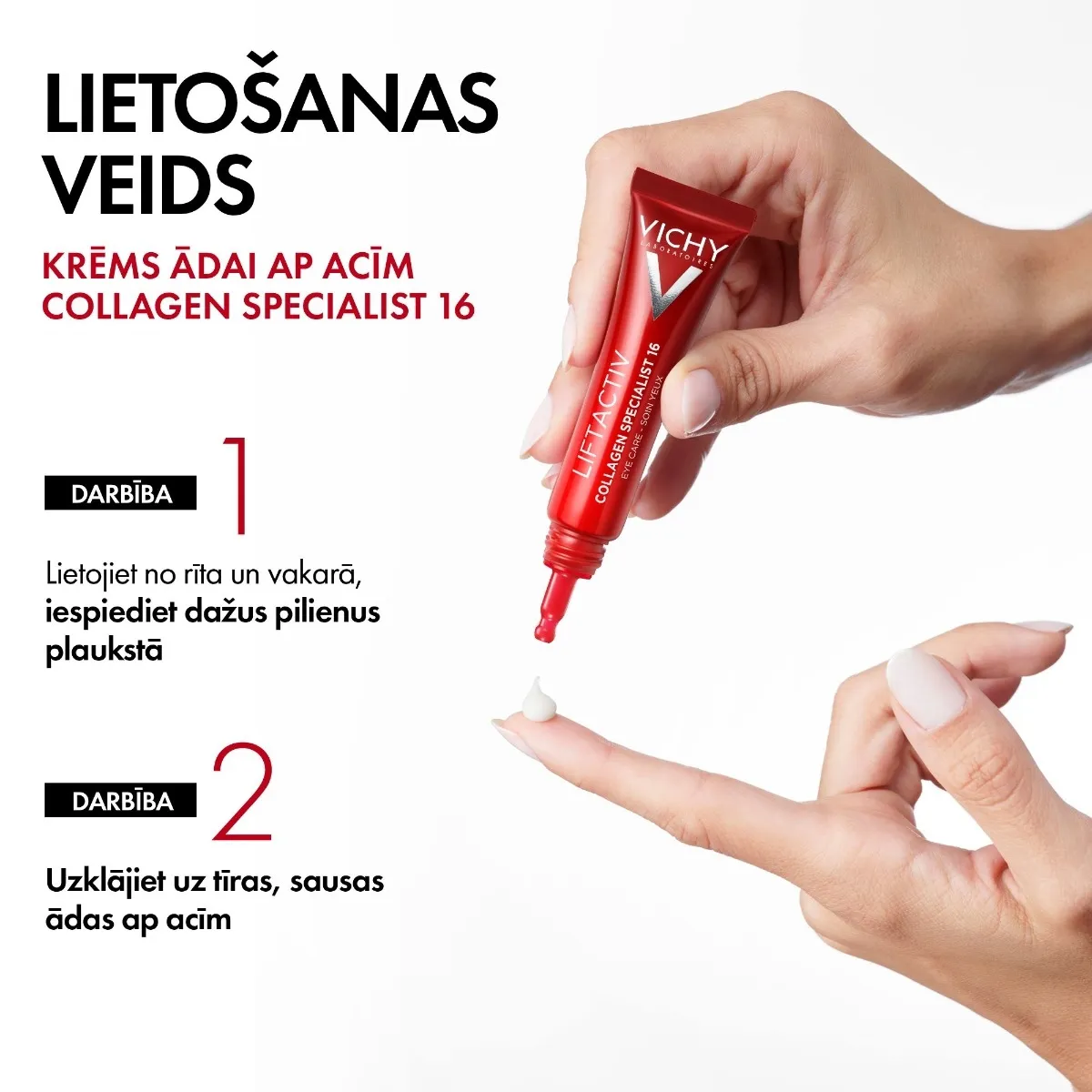 VICHY Liftactiv Collagen Specialist 16 krēms ādai ap acīm, 15 ml - Produkta attēls 1