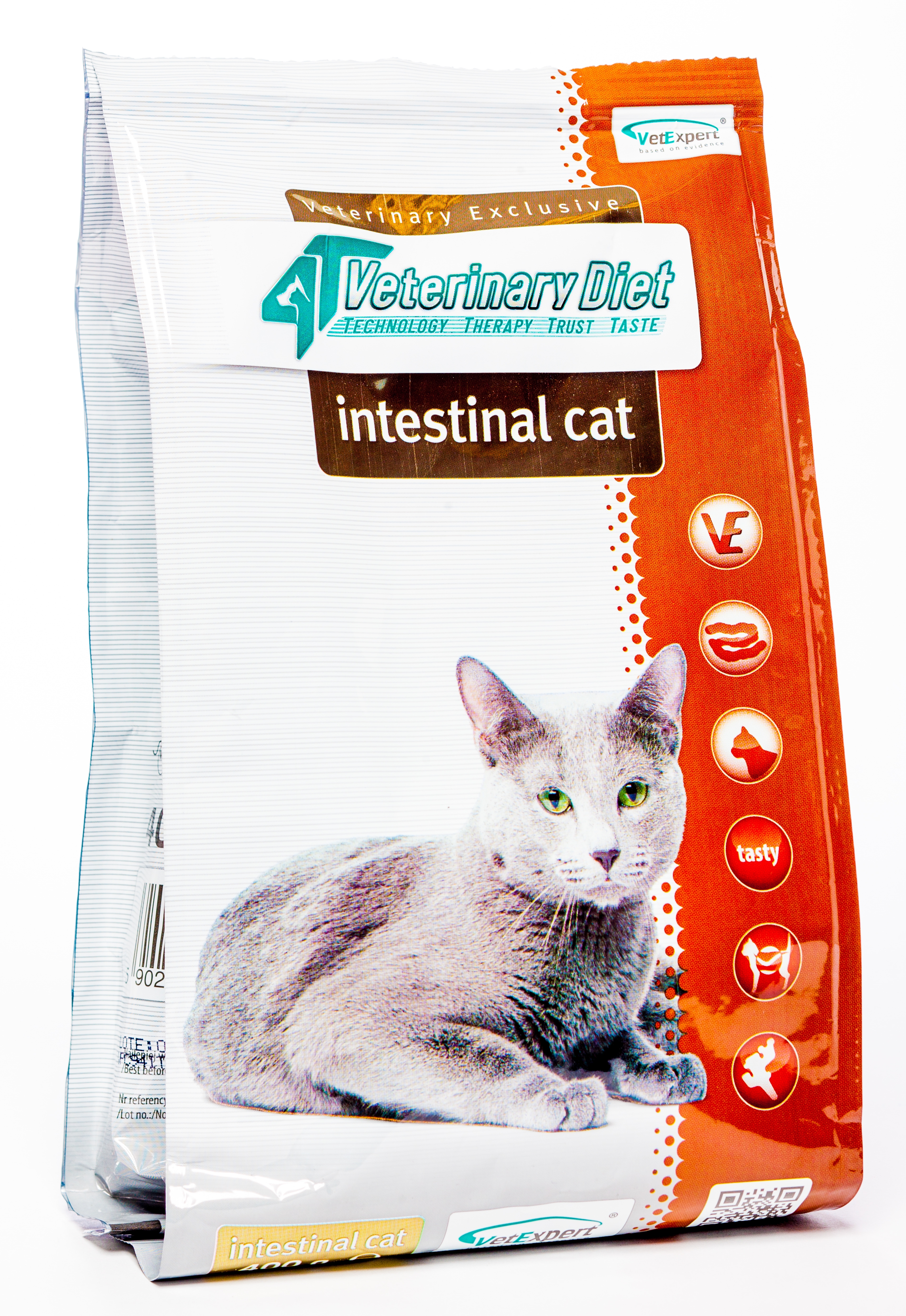 4T VD KAĶU INTESTINAL SAUSĀ B 400G - Produkta attēls 