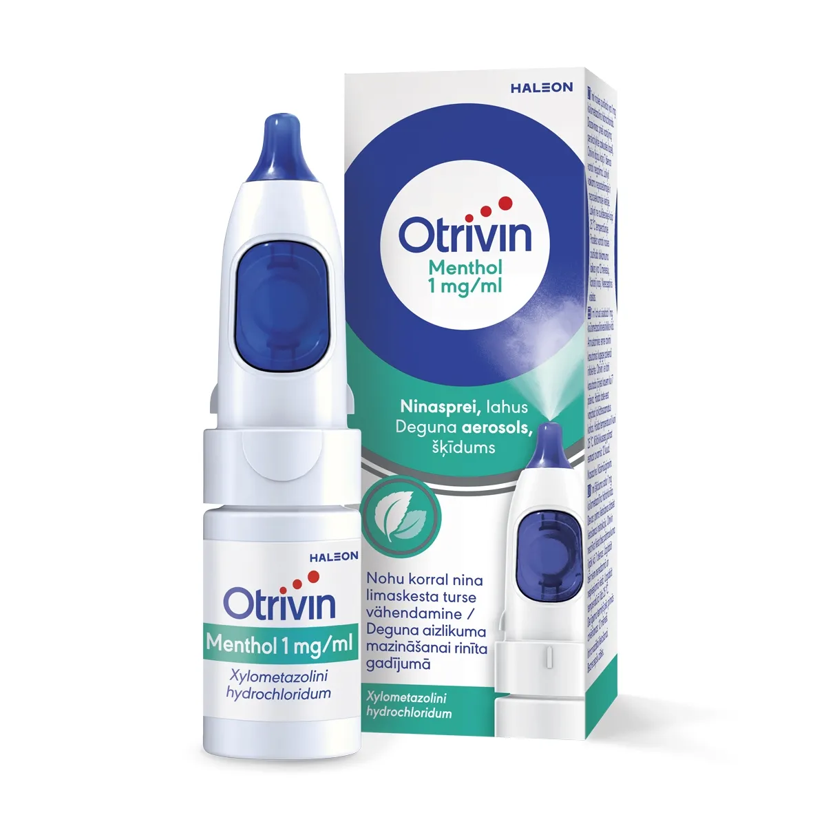 OTRIVIN MENTHOL SPRAY 0.1% 10ML - Produkta attēls 