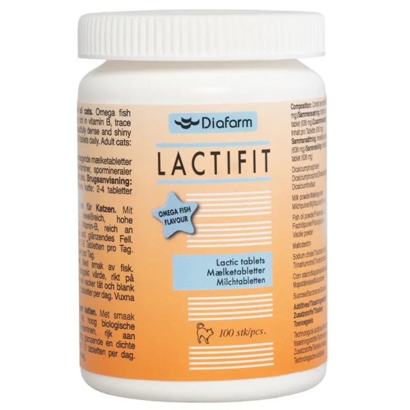 DF LACTIFIT LACTIC TABL OMEGA-3 FISHOIL N100 KAĶIEM - Produkta attēls 