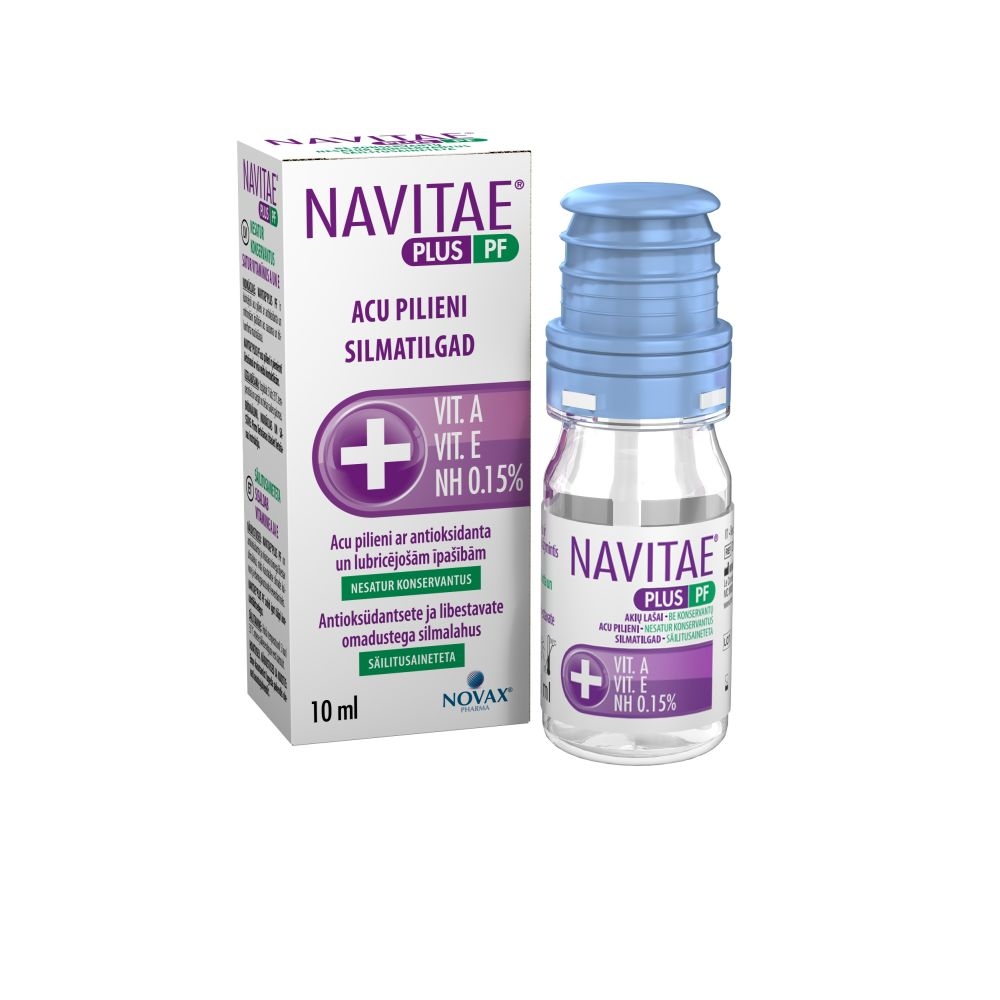 NAVITAE® Plus PF acu pilieni, 10 ml - Produkta attēls 