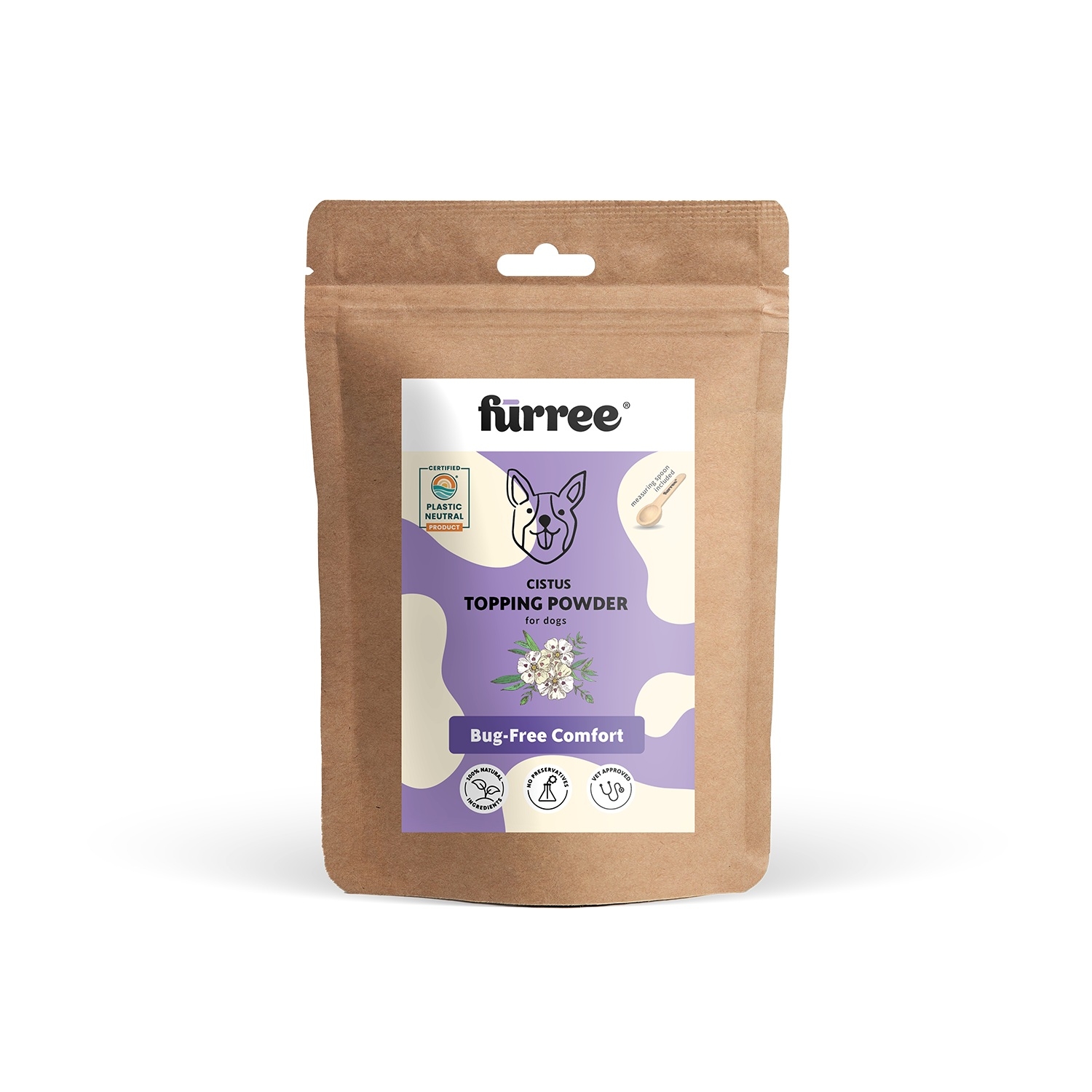 Fürree Topping Klinšrozes pulveris 100g suņiem - Produkta attēls 