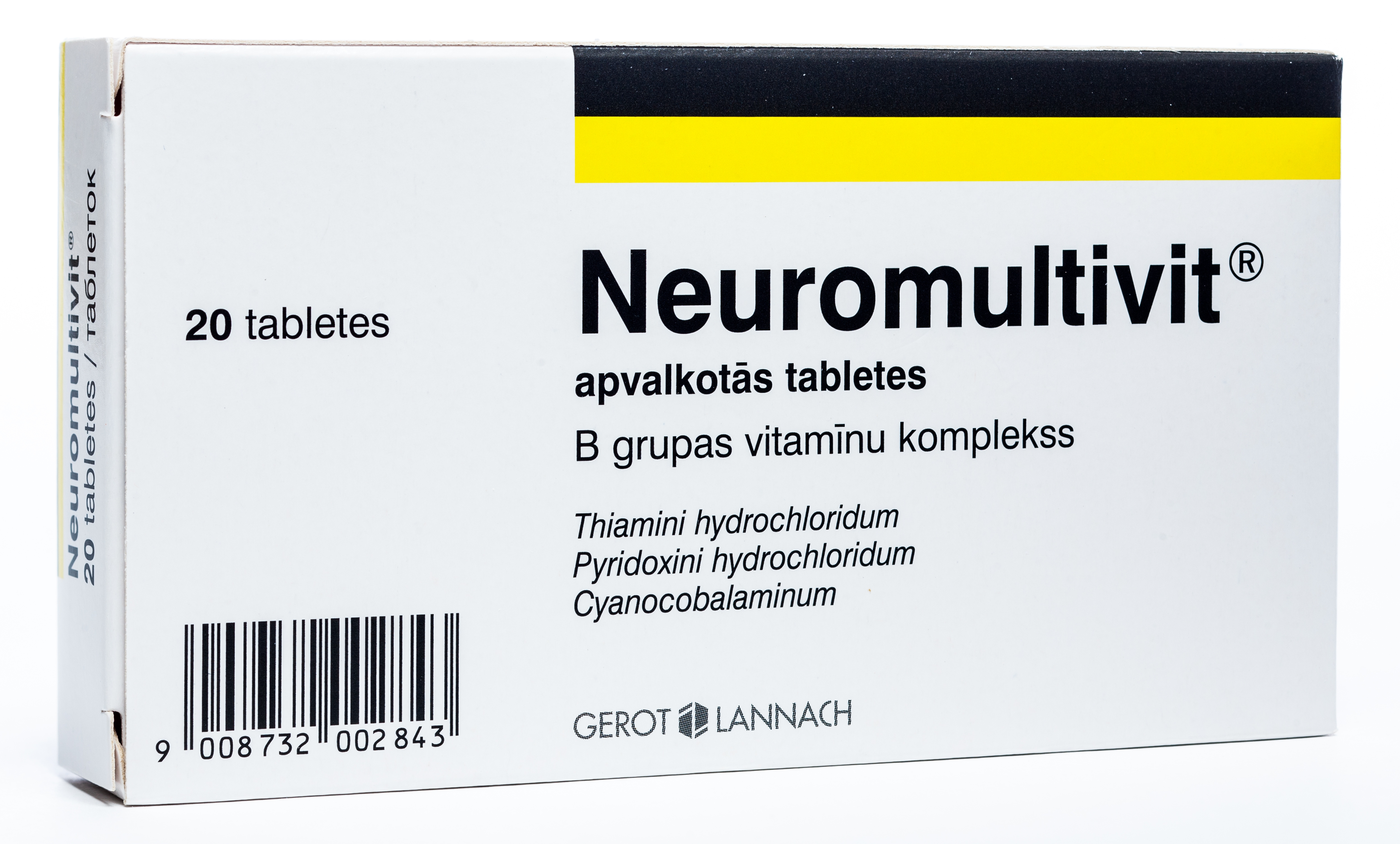 NEUROMULTIVIT tabletes, 20 gab. - Produkta attēls 