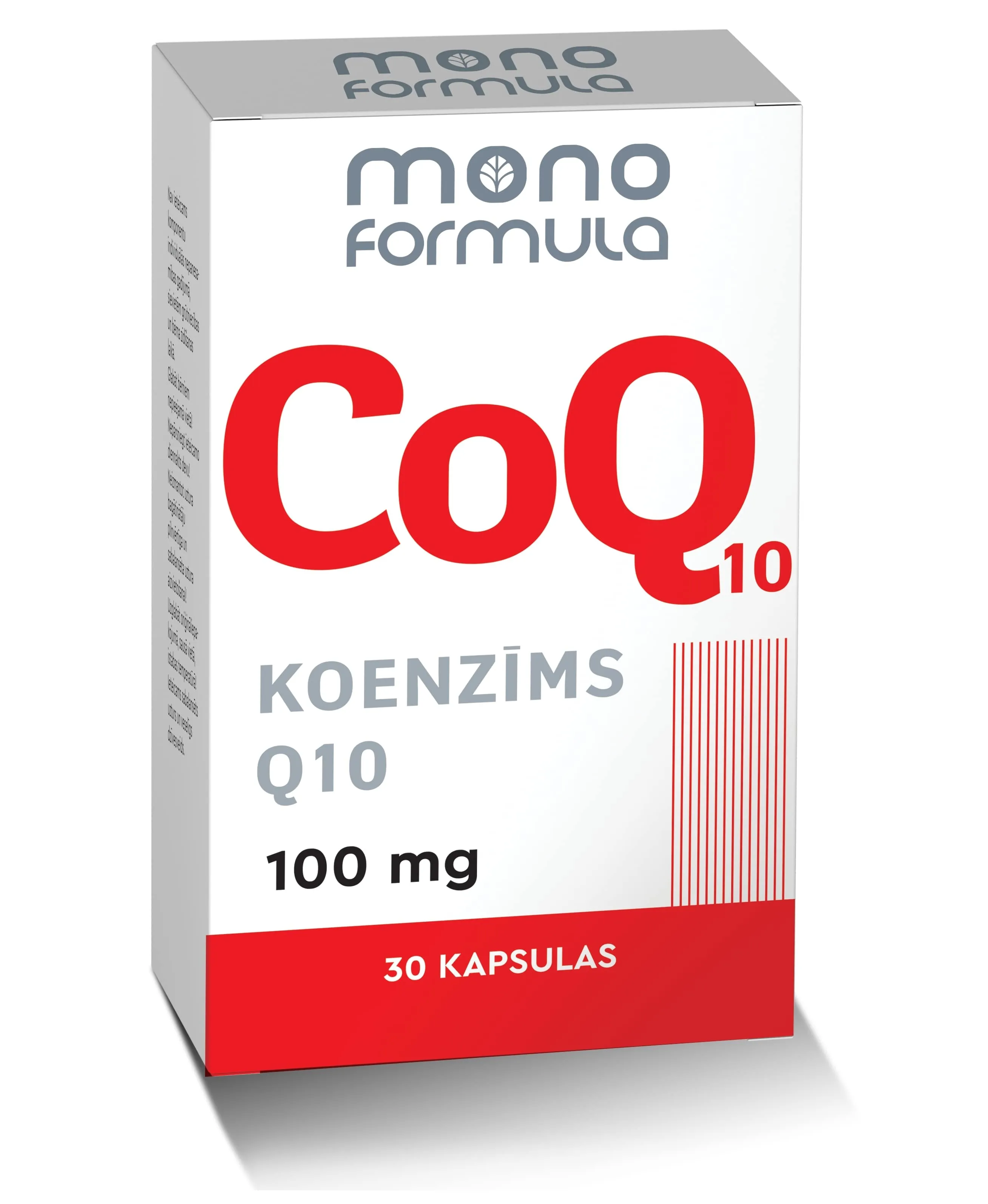 MONO FORMULA koenzīms Q10 kapsulas, 30 gab. - Produkta attēls 