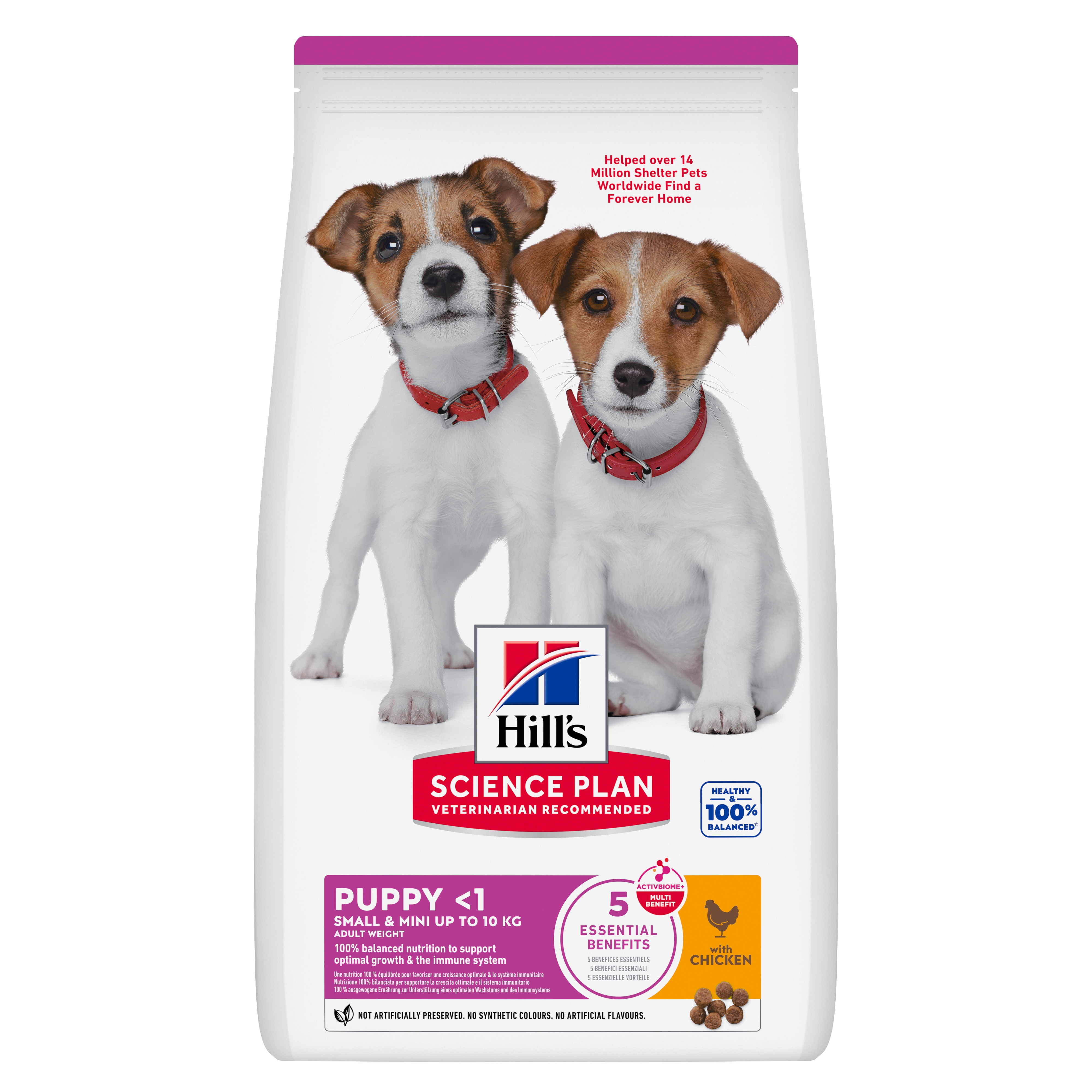 Hills kucēnu sausā barība mazām šķirnēm vista 300g - Produkta attēls 